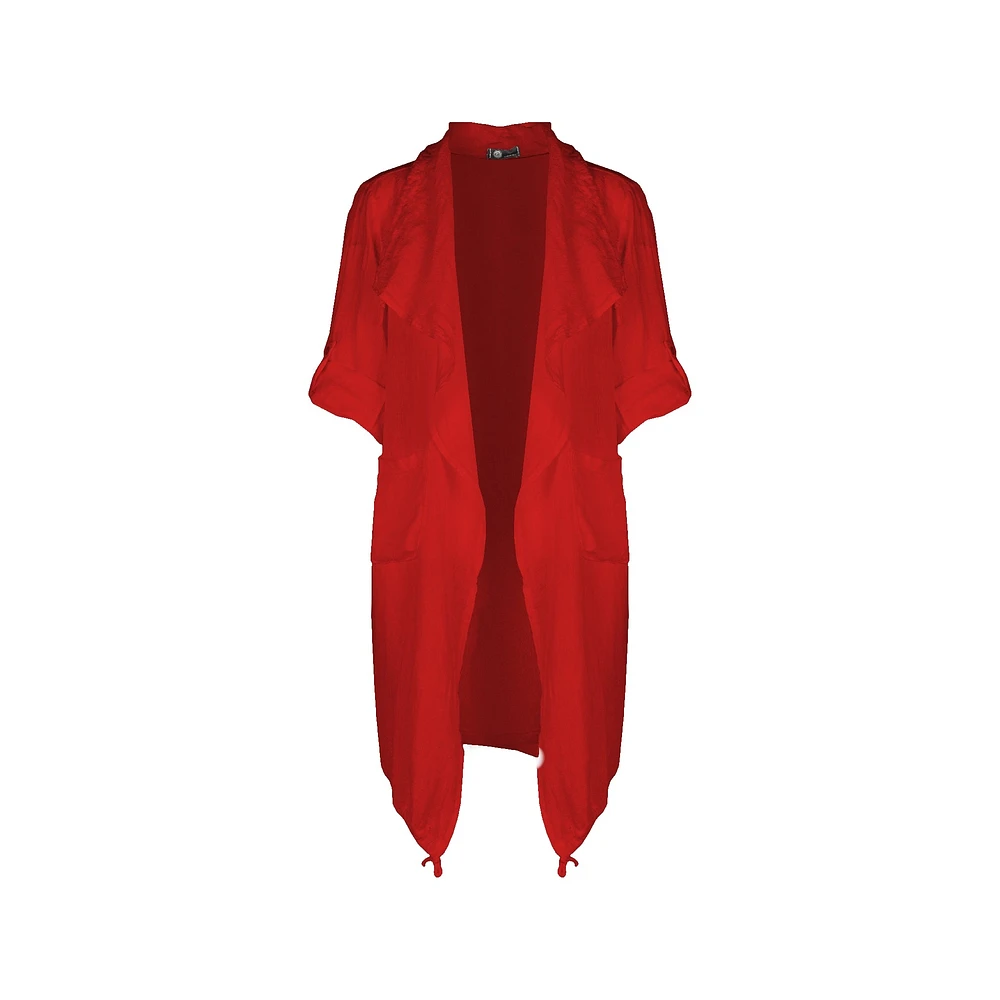 M Made Italy — Cardigan tissé à manches longues pour femme