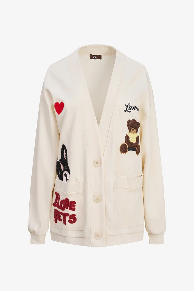 Gilet Patch Animaux | Ema&Carla
