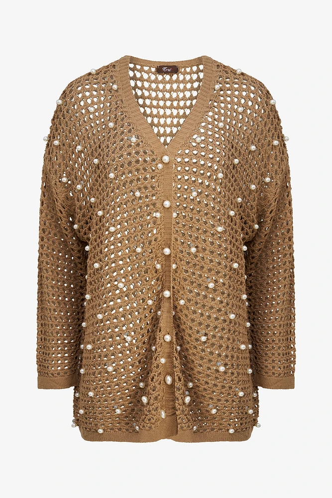 Cardigan en maille perlée | Ema&Carla