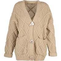 Astrid – Women's Knit Cardigan Beige