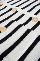 Striped Button Cardigan | Ema&Carla