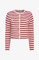 Striped Button Cardigan | Ema&Carla