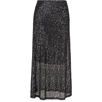 Ankle-Length Sequin Knit Pull-On Skirt