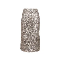 Astrid — Jupe tissée élégante pour femme Or