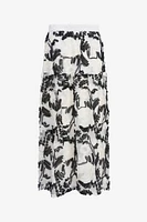 Floral Mesh Skirt | Ema&Carla