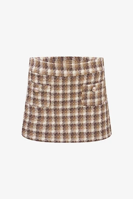 Jupe en tweed à carreaux | Ema&Carla
