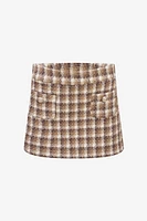 Plaid Tweed Skirt | Ema&Carla