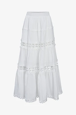 Tiered Cotton Skirt | Ema&Carla