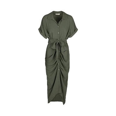 Astrid — Robe longue tissée pour femme