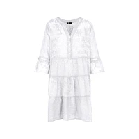 M Made Italy — Robe tissée à manches trois-quarts pour femme