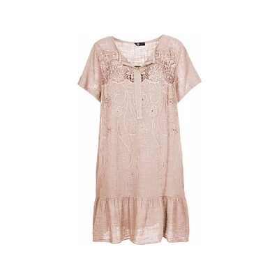M Made italy — Women's Woven Short Sleeve Dress