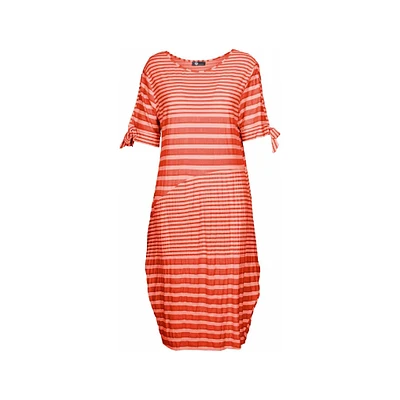 M Made italy — Women's Knitted Short Sleeve Dress