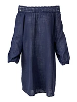 M Made Italy – Ladies Woven Dress Navy