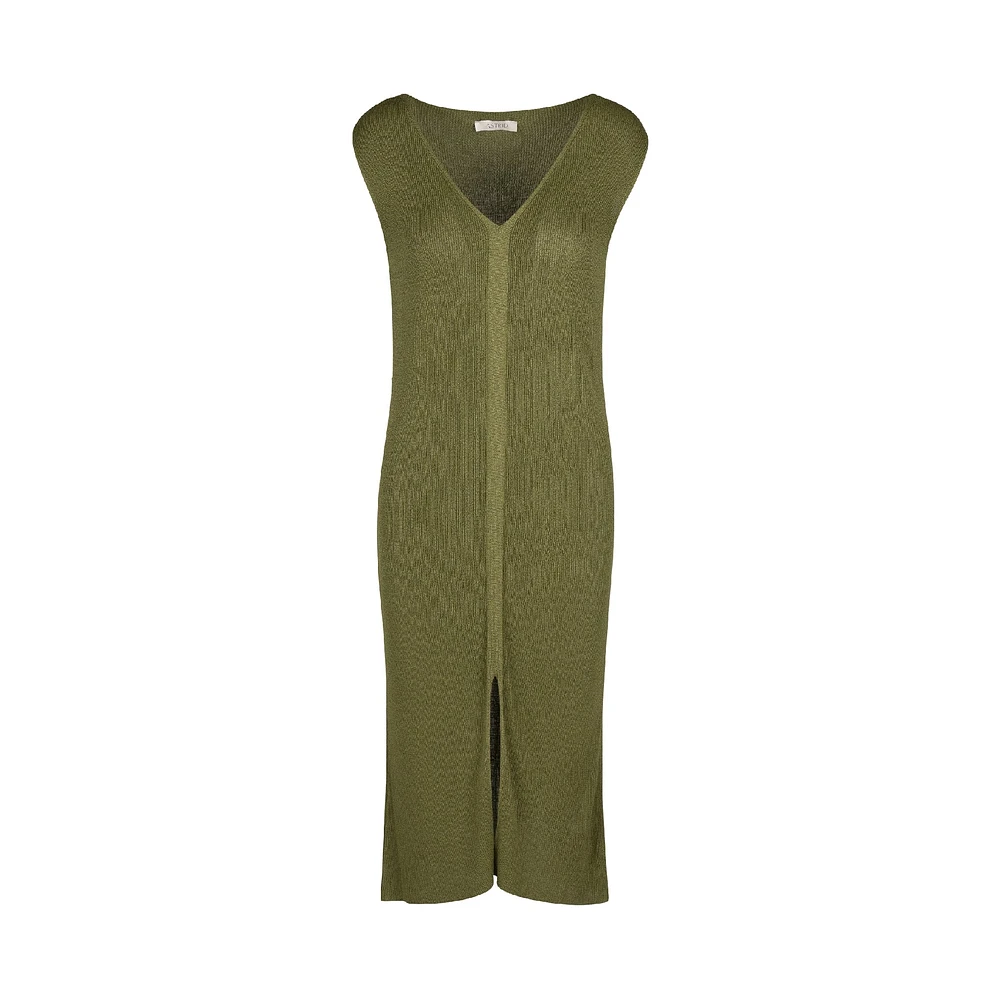 Astrid — Women's Knitted Maxi Dress
