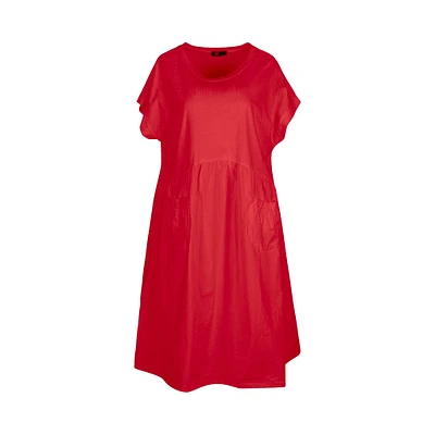 M Made Italy — Robe combinée en tricot et tissé pour femme
