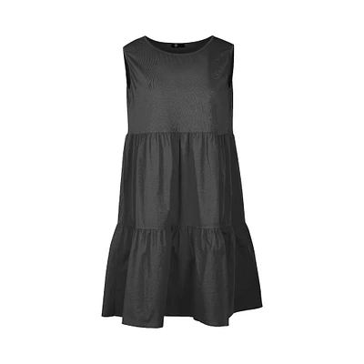 M Made Italy — Women's Knit-Woven Combo Dress
