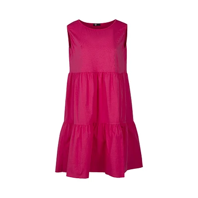 M Made Italy — Women's Knit-Woven Combo Dress