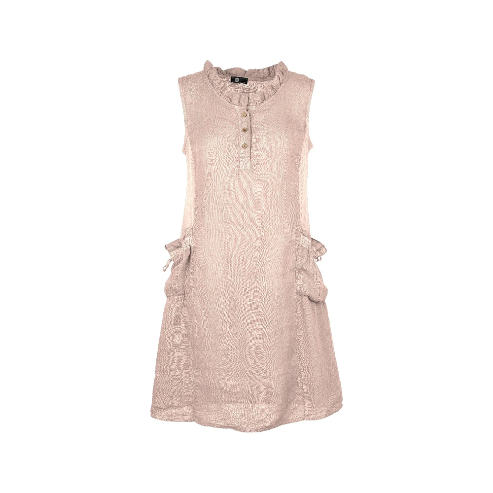 M Made Italy — Women's Woven and Knitted Sleeveless Dress