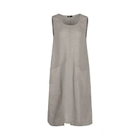 M Made Italy — Robe tissée pour femme Latte
