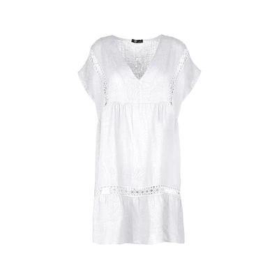M Made Italy — Robe tissée à manches courtes pour femme
