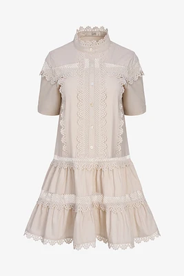 Lace Trim Dress | Ema&Carla