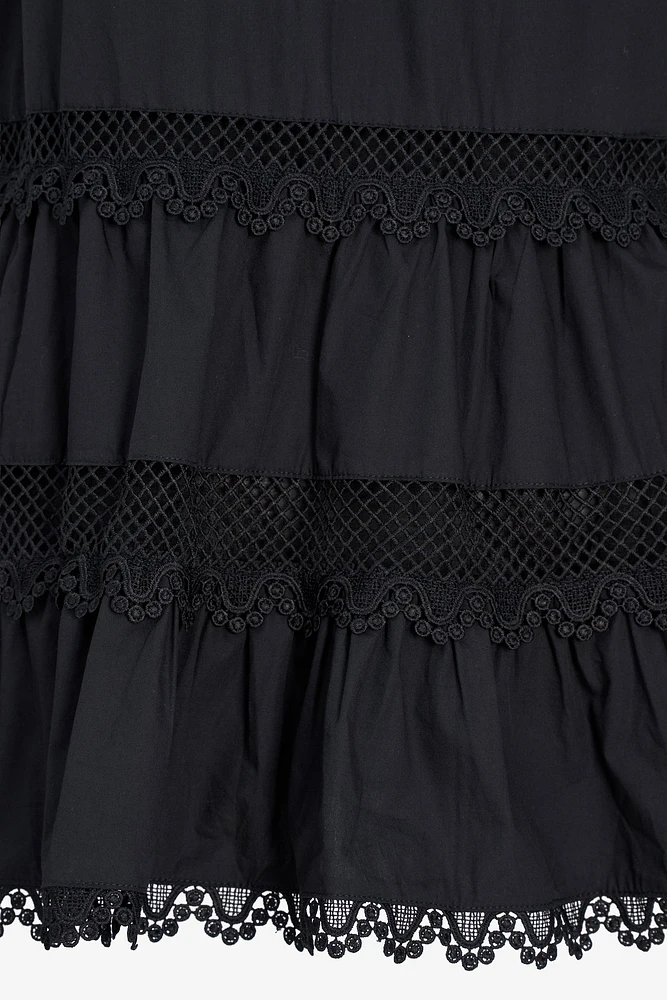 Lace Trim Dress | Ema&Carla