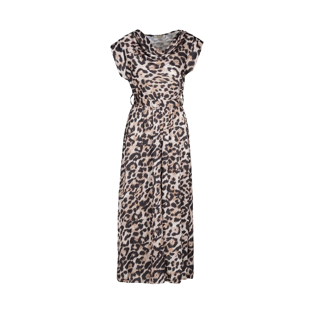 Astrid — Robe longue tissée pour femme Leo