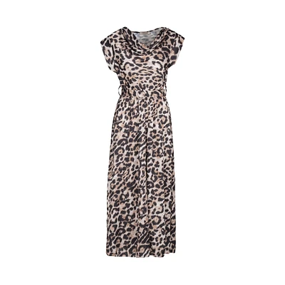 Astrid — Robe longue tissée pour femme Leo