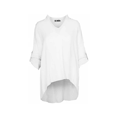 M Made Italy — Tunique tissée à manches longues pour femme