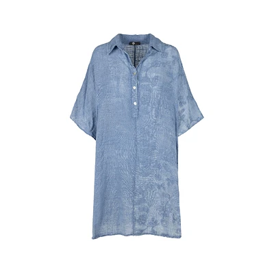 M Made Italy — Women's Woven Half Sleeve Tunic