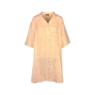 M Made Italy — Women's Woven Half Sleeve Tunic