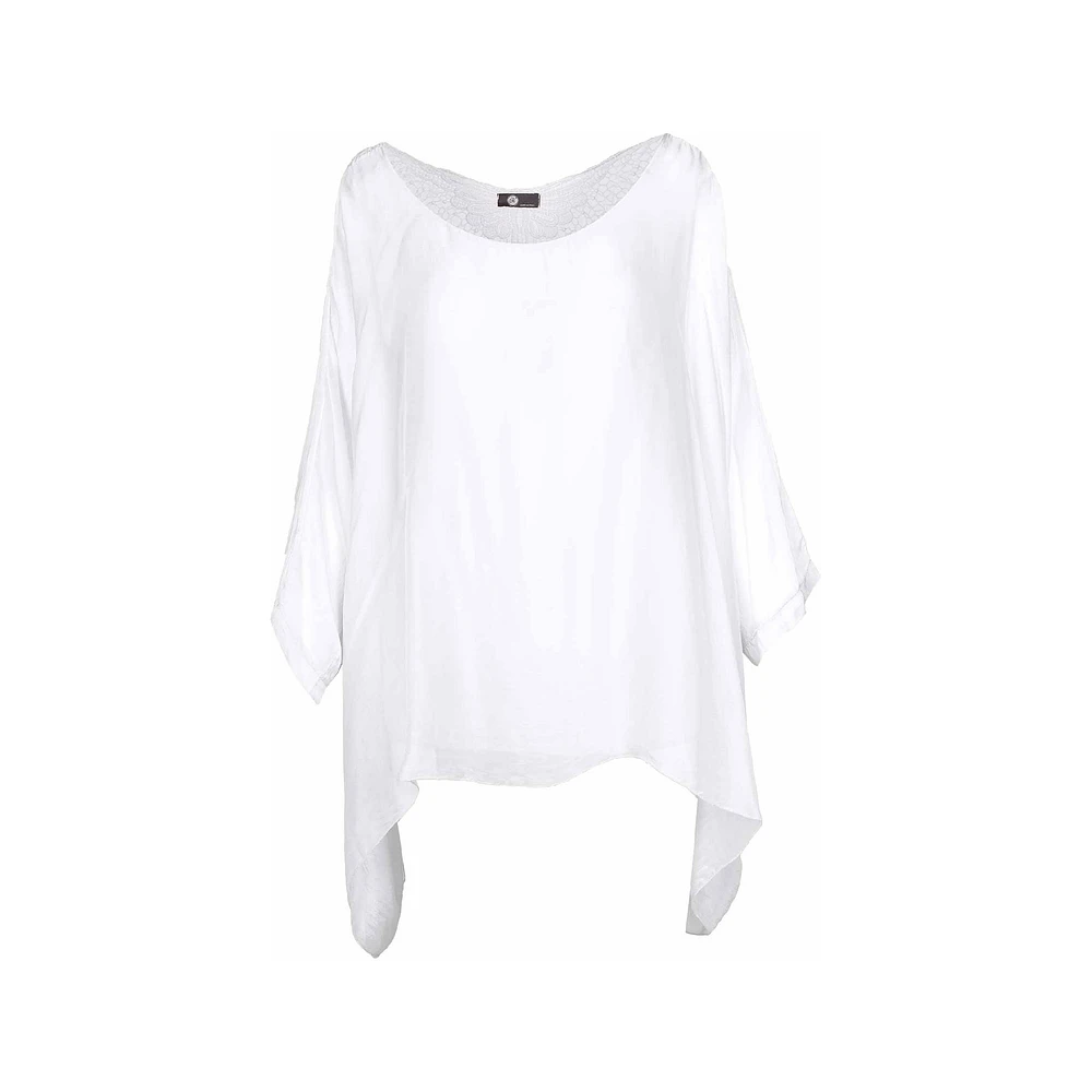 M Made Italy — Tunique tissée à manches 3/4 pour femme