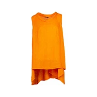 M Made Italy — Tunique tissée sans manches pour femme