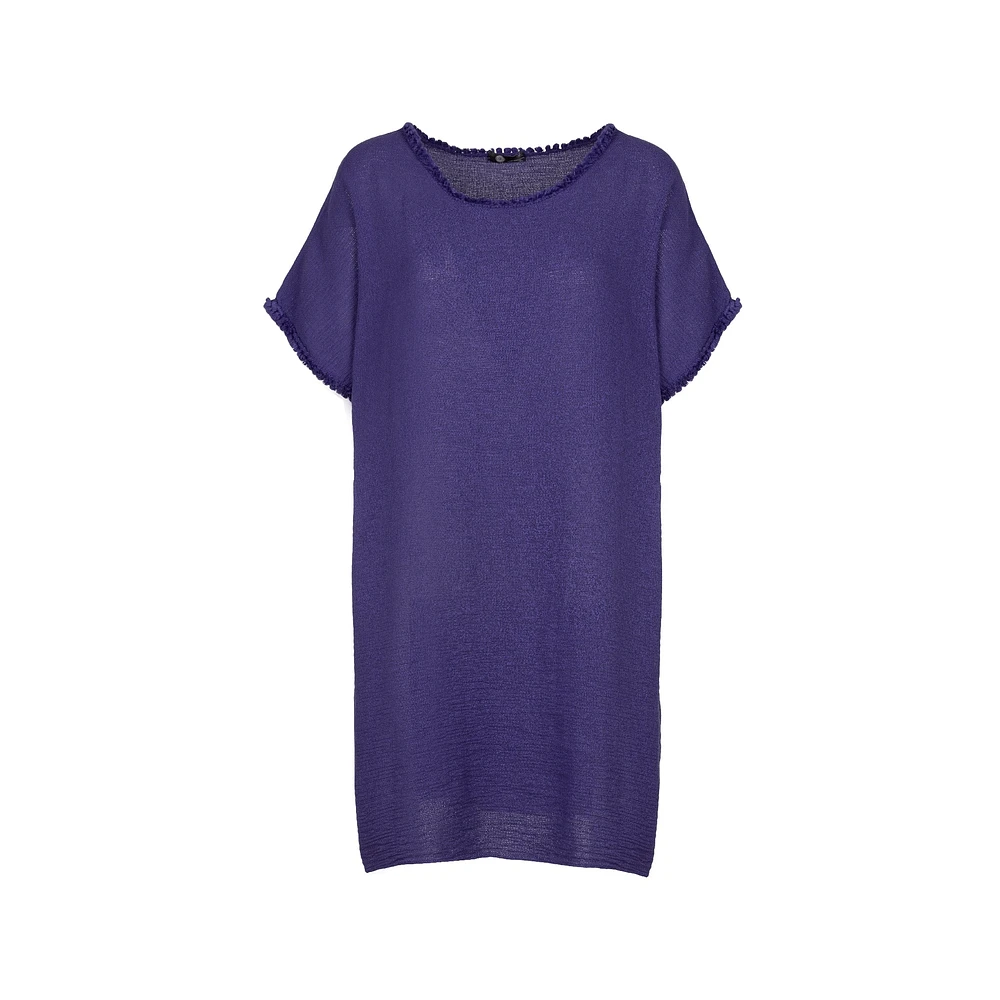 M Made Italy — Women's Woven Short Sleeve Tunic