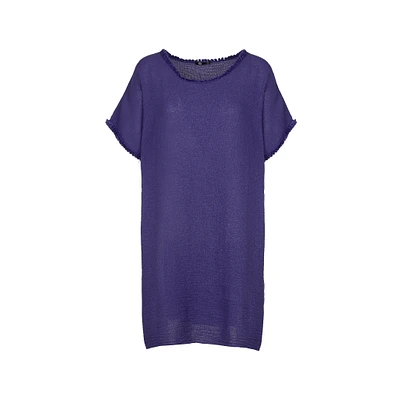 M Made Italy — Women's Woven Short Sleeve Tunic