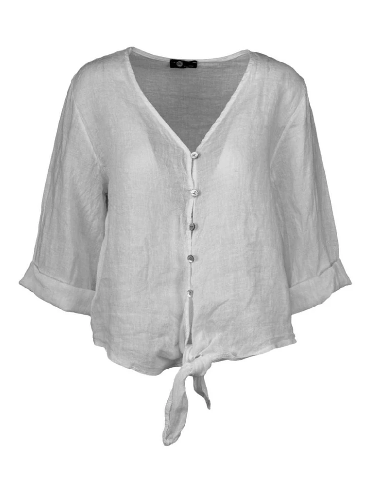 M Made Italy – Chemise tissée pour femme