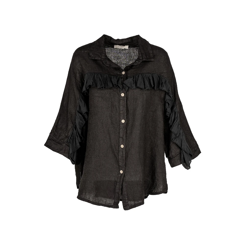 Astrid — Hampton Ruffle Blouse