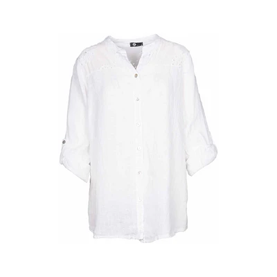M Made italy — Women's Woven Long Sleeve Shirt