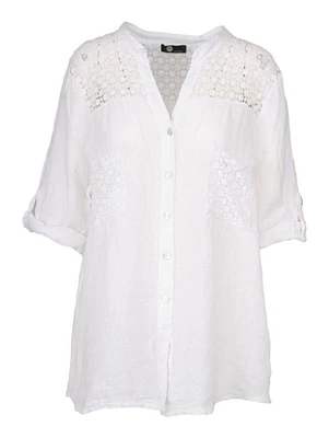 M Made Italy – Chemise tissée pour femme