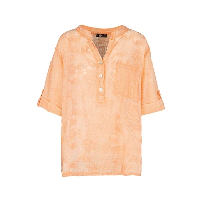 M Made Italy — Women's Woven Three-Quarter Sleeve Shirt