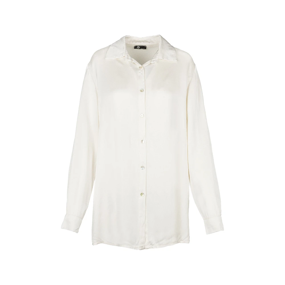 M Made Italy — Women's Woven Long Sleeve Shirt
