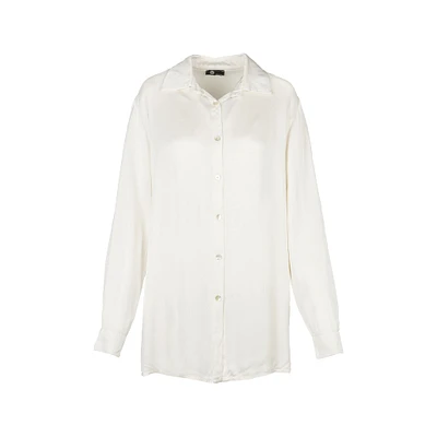 M Made Italy — Women's Woven Long Sleeve Shirt