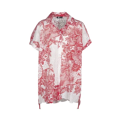 Chemise tissée pour femme