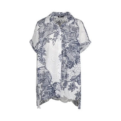 Chemise tissée pour femme