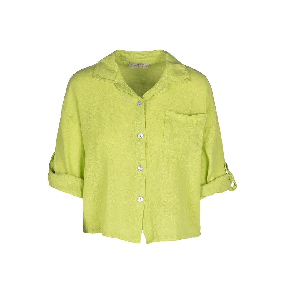 Astrid — Women's Woven Button-Up Shirt