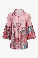 Chemise à manches fleuries | Ema&Carla