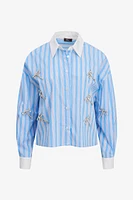 Embellished Striped Shirt | Ema&Carla
