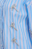 Chemise rayée ornée | Ema&Carla