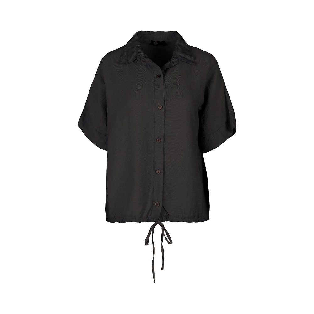 M Made Italy — Women's Woven Shirt Black