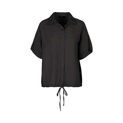 M Made Italy — Women's Woven Shirt Black